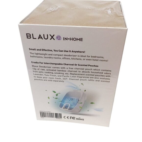 Blaux In-Home Deodorizer Air Purifier Plug In Activated Charcoal Pouch NEW NIB - Picture 5 of 6